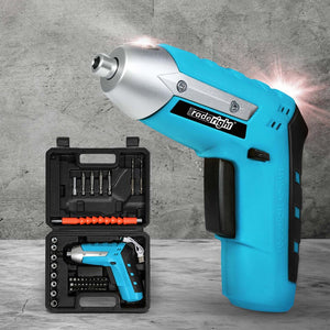 Traderight 4V Cordless Screwdriver 1300mAh 210rpm Speed-1996005587418222599
