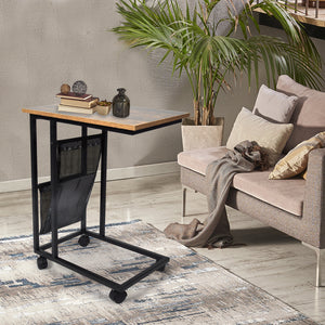 Levede Side Table Mobile Coffee Tables-1973193985577062407