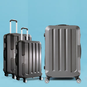 Slimbridge 20"24"28" 3PC Luggage Sets Dark Grey-1975420478650716167
