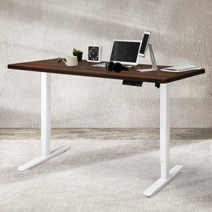 Levede Motorised Standing Desk Adjustable 140cm Walnut 1000x 1MM-1975420506966462471