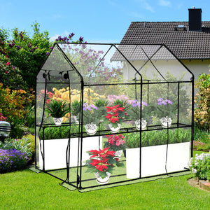 Levede 2 Tier Walk In Greenhouse Garden-1973193775102693382