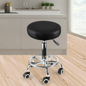 Levede Salon Stool Swivel Bar Stools Black-1973193725727346695