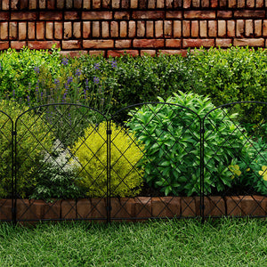 Mountview 10 Pcs Garden Fence Border Rustproof Metal-1996009992003653638