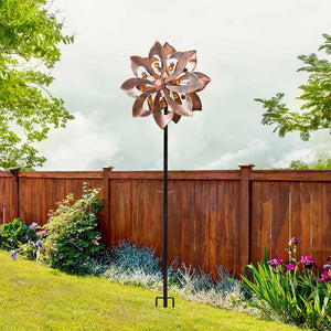 Garden Windmill Wind Spinner Metal Ornaments-1973193789401075719