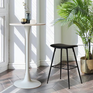 Levede 2x Round Bar Table Pub Tables White-1975420498175201287