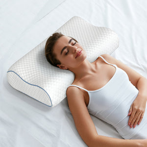 Dreamz Memory Pillow Supprt Shoulder FoamWhite Pillowcase-1996005453951275015