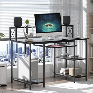 Levede Office Gaming Computer Desk Black-1996005369289248775