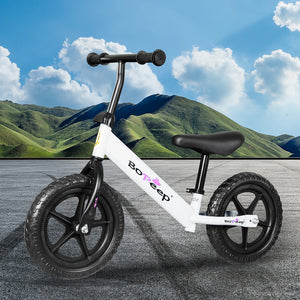 BoPeep Kids Balance Bike Ride On Toys White-1973193920934449159