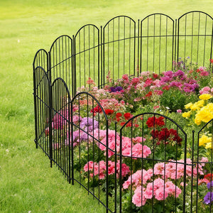 Mountview 10 Pcs Garden Fence Border Rustproof Metal-1996009992527941638