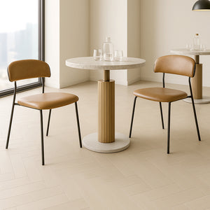 Levede 2x PU Leather Dining Chairs Kitchen Lounge-1996009957597777927