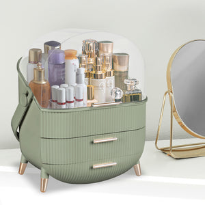 Makeup Storage Case Cosmetic Organiser Light Green-1973193810997547015