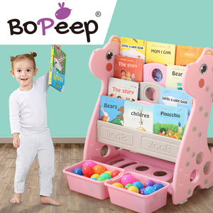BoPeep Kids Bookshelf Bookcase Magazine Pink-1973194042183389191