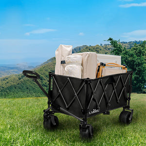 Lambu Folding Wagon Cart Black-1996005422577881095