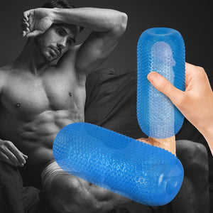 Urway Masturbator Masturbation Cup Double Blue-1975420414771466247