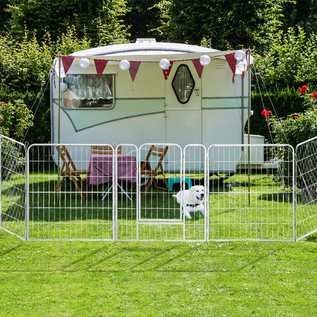 pawz-8-panel-48-pet-dog-playpen-puppy-white-4kg-chicken-1973193828466823175