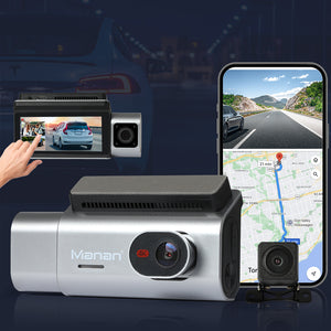 Manan 4K Car Dash Camera Front and Rear Wifi GPS 3 Lens-1973193799475793927