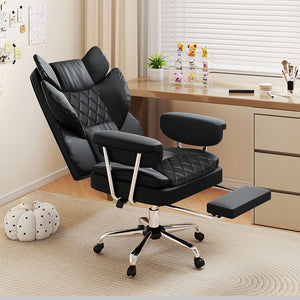 Levede Gaming Office Chair High Back PU Leather Black-1996009988778233863