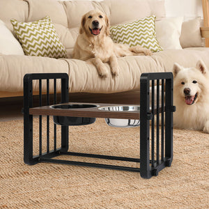 PaWz Adjustable Height Pet Feeder Elevated Medium-1973193682979000327