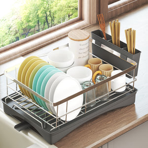 Toque Dish Drying Rack Plate Drainer Cup Holder-1996005462268579847