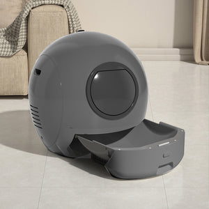 Pawz Automatic Cat Litter Box Large Self-Cleaning Grey-1996005455394115591
