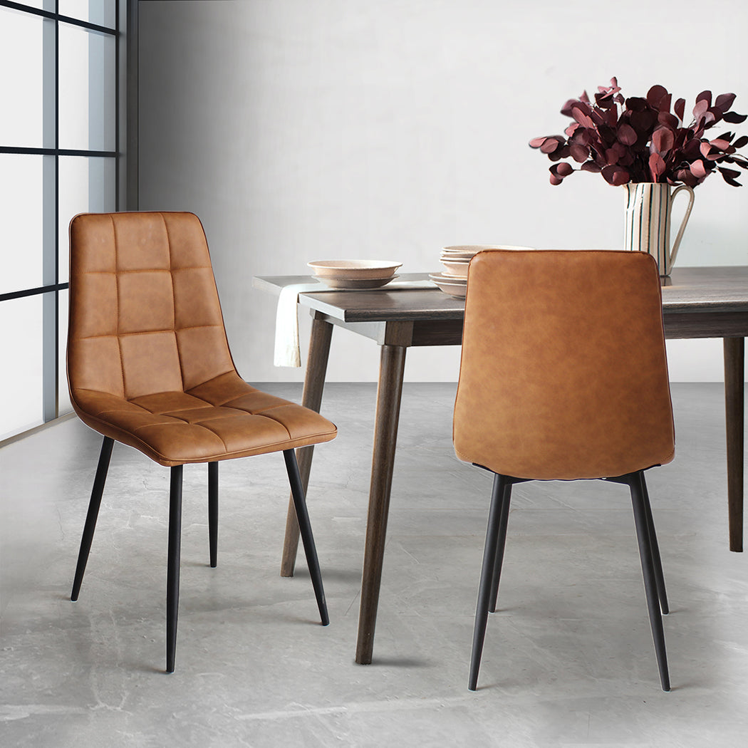 levede-4x-dining-chairs-kitchen-chair-brown-faux-leather-1973194074588581895