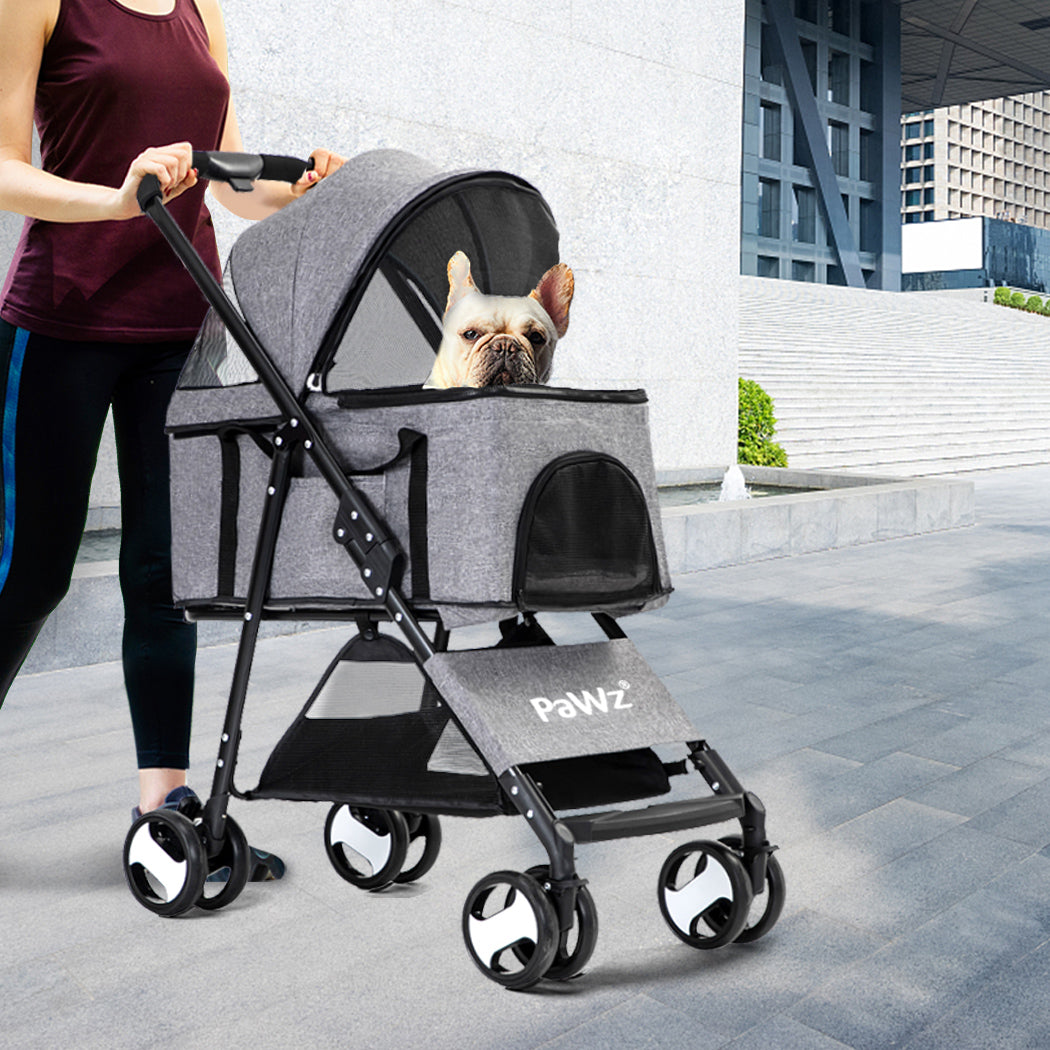 pawz-large-pet-stroller-dog-cat-travel-grey-1973193718618001415