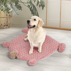 PaWz Pet Bed Cat Calming Bed Dog Squeaky M Pink Medium-1975420450435633159