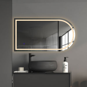 EMITTO Arch Wall Mirror LED Lighted 60*100cm 60x100-1973193814982135815