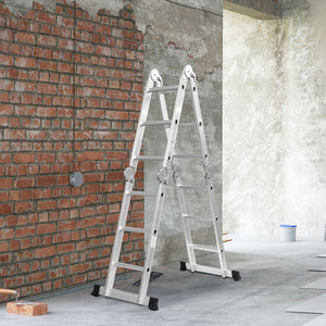 Traderight Multi Purpose Ladder Aluminium-1975420466034249735