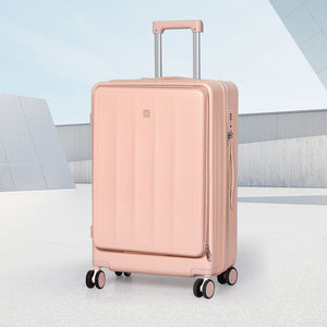 Slimbridge 26" Luggage Trolley Travel Hard Pink-1996005402751406087