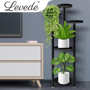 Levede Plant Stand Outdoor Indoor Flower Black Large-1973193773248811014