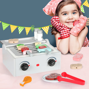 Kids Kitchen Play Set Wooden Toys Children-1975420473890181127
