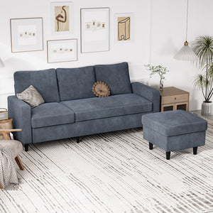 Levede L-shaped Sectional Sofa Lounge Chaise Set-1996005374704095238