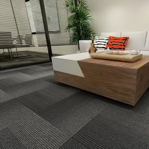 Marlow 20x Carpet Tiles 5m2 Box Heavy Black-1973193861043982342