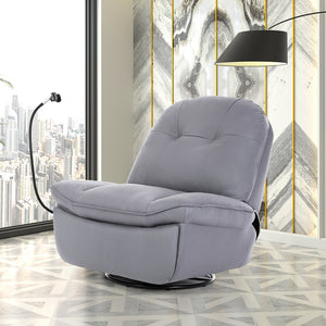 Levede Recliner Chair Lounge 360?Swivel Black-1975420440742596614