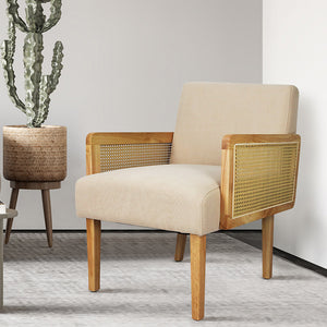 Levede Rattan Lounge Armchair-1975420378419433479