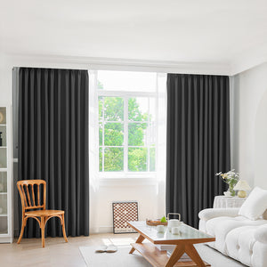 Marlow 2XBlockout Curtains Chenille 180x250 Grey CD1016-180x250-DG-1973194067340824583