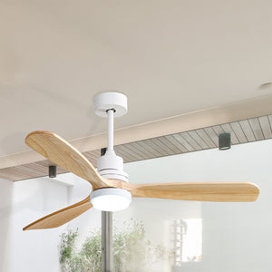 Spector Ceiling Fan 52'' DC Motor Wood Natural-1973193856954535943