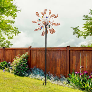 Garden Windmill Solar Light Wind Spinner-1973193789916975111