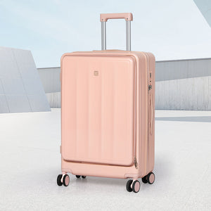 Slimbridge 24" Luggage Trolley Travel Hard Pink-1996005402382307335