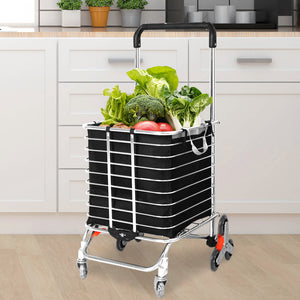 Mountview Foldable Shopping Cart Trolley-1973193879192735751