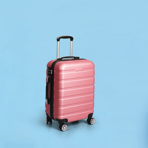 Slimbridge 20" Carry On Luggage Case Rose Gold 20 inch-1973193939502632967