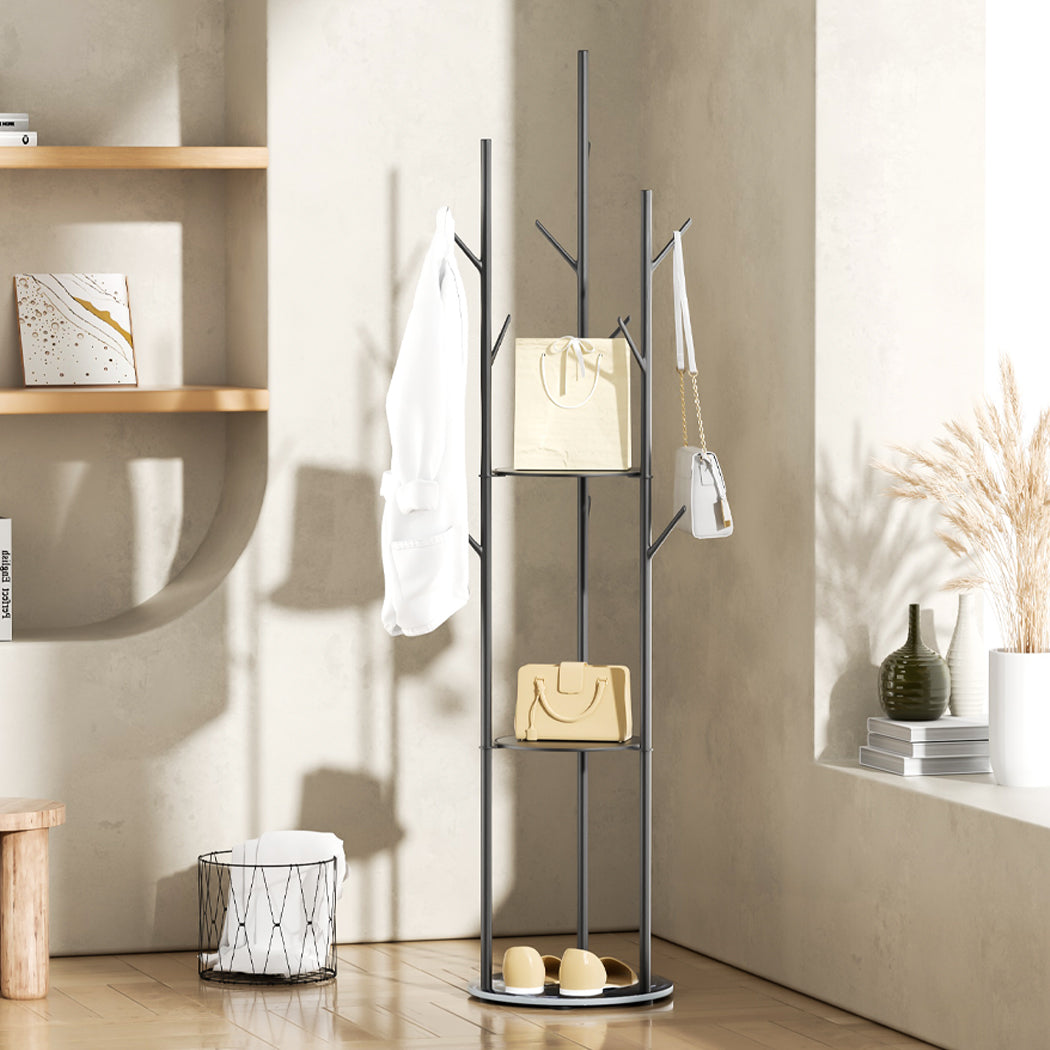 levede-coat-rack-clothes-stand-8-hook-organizer-black-1973193820665417735