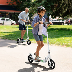 MONVELO Folding Scooter Dual Large Wheels White-1996005492748587014
