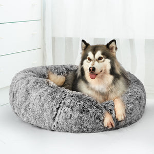 PaWz Pet Bed Cat Dog Donut Nest Calming XL Charcoal X-Large-1973193632420859911