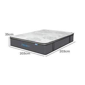 Dreamz Spring Mattress Bed Pocket Egg Super King-1996005491511267330