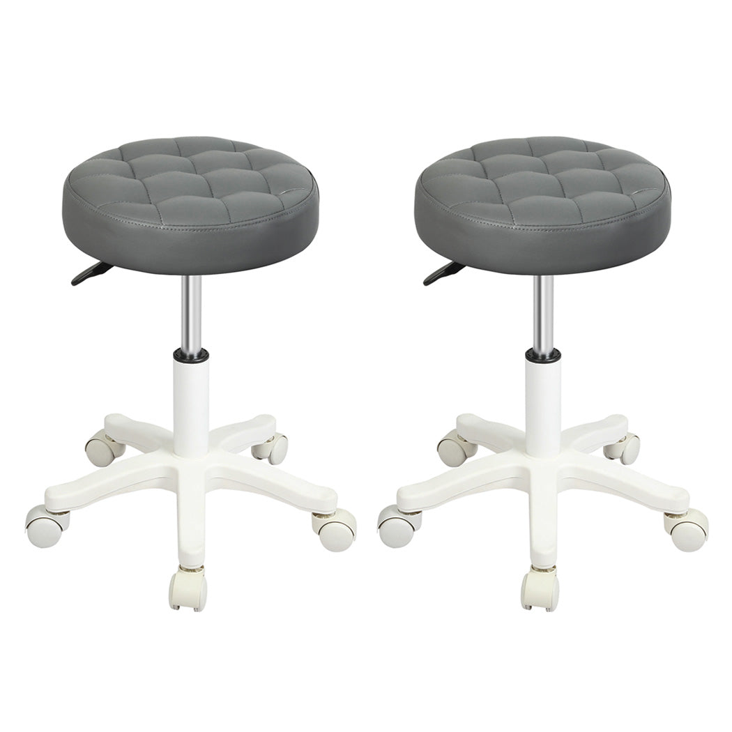 levede-2x-rolling-bar-stool-swivel-salon-spa-chair-grey-1996005467729563648