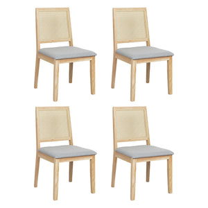 Levede 4X Cane Dining Chair Rattan Armless Seat-1996005485500829696