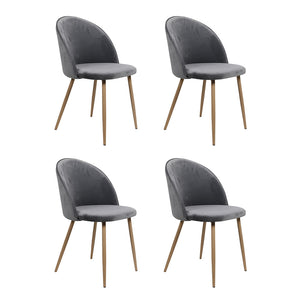 Levede 4x Dining Chairs Seat French Grey-1996005470107734016