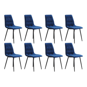 Levede 4x Dining Chairs Kitchen Velvet Blue-1996005472993415168